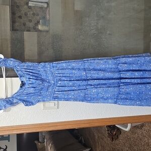 Blue Floral Maxi Dress